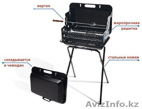 Гриль-барбекю чемоданный - Изображение #1, Объявление #1085767
