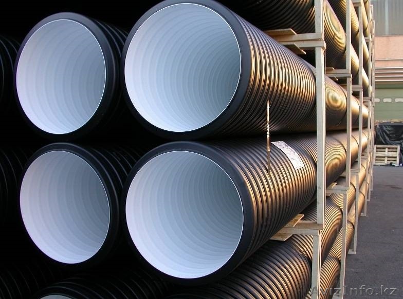 Гофрированные трубы для систем канализации, дренажа, водоотведения и под кабель. - Изображение #1, Объявление #1335706