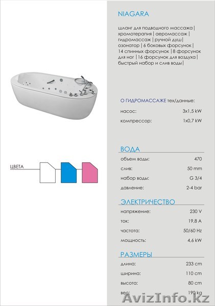Гидромассажная ванна Niagara - Изображение #1, Объявление #1169156