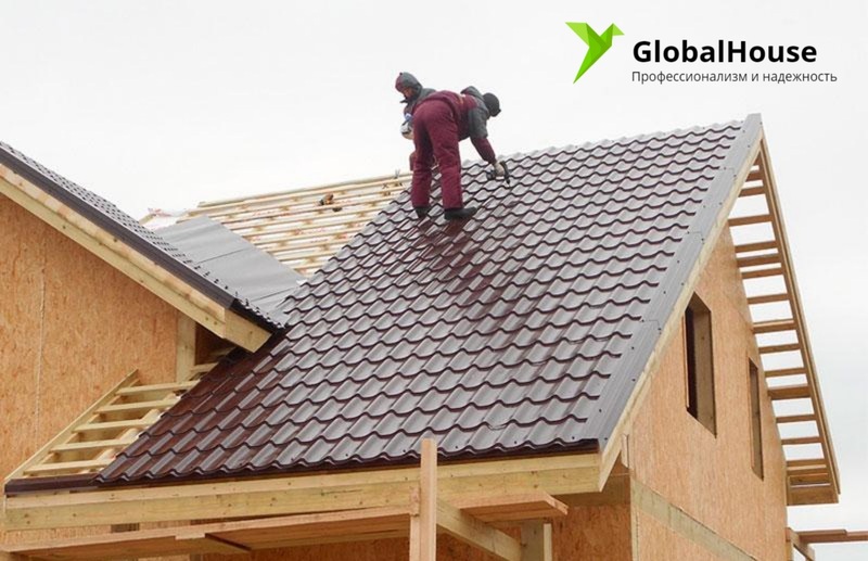 Строительная компания ТОО «GlobalHouse» производит кровельные любой сложности - Изображение #1, Объявление #1680943