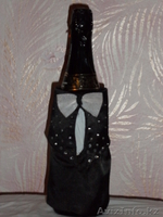 Украшения пары бутылок шампанского для молодоженов - Изображение #1, Объявление #653296