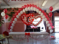 Свадебное сердце из шаров, украшения бутылок шампанского для молодоженов - Изображение #5, Объявление #653276