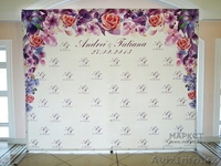 Пресс стена, Press Wall, 3D баннер на свадьбу, праздники/сотрудничество - Изображение #7, Объявление #1320185