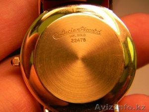 Оригинальные, мужские, золотые 14 kt наручные часы от Lucien Piccard, Швейцария - Изображение #3, Объявление #264209
