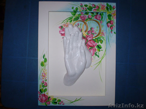 3D композиции рук, свадебные фотоколлажи, слепки рук молодоженов - Изображение #5, Объявление #496189