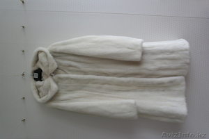 Белая норковая шуба, 46-48, с капюшоном - Изображение #1, Объявление #672356