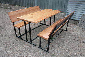 Деревянные столы и лавочки для летних кафе и пивных баров - Изображение #1, Объявление #678473