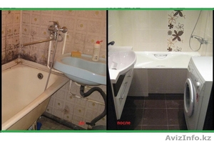 Ремонт ванной комнаты под ключ  в караганде  гаратия качесто и времени - Изображение #3, Объявление #1351335