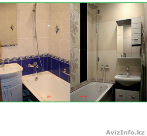 Ремонт ванной комнаты под ключ  в караганде  гаратия качесто и времени - Изображение #1, Объявление #1351335