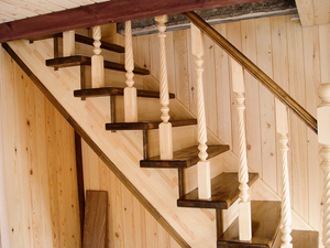 Монтаж деревянных лестниц в домах от ТОО "УютСтройКараганда" - Изображение #3, Объявление #1654456