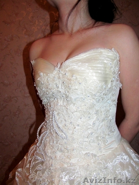 Красивое свадебное платье цвета "брызги шампанского!" - Изображение #4, Объявление #833344