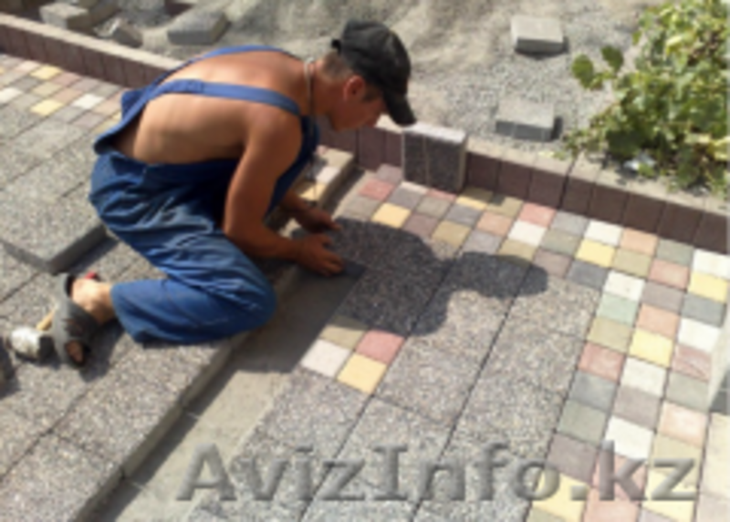 Укладка тротуарной брусчатки. - Изображение #1, Объявление #1090029