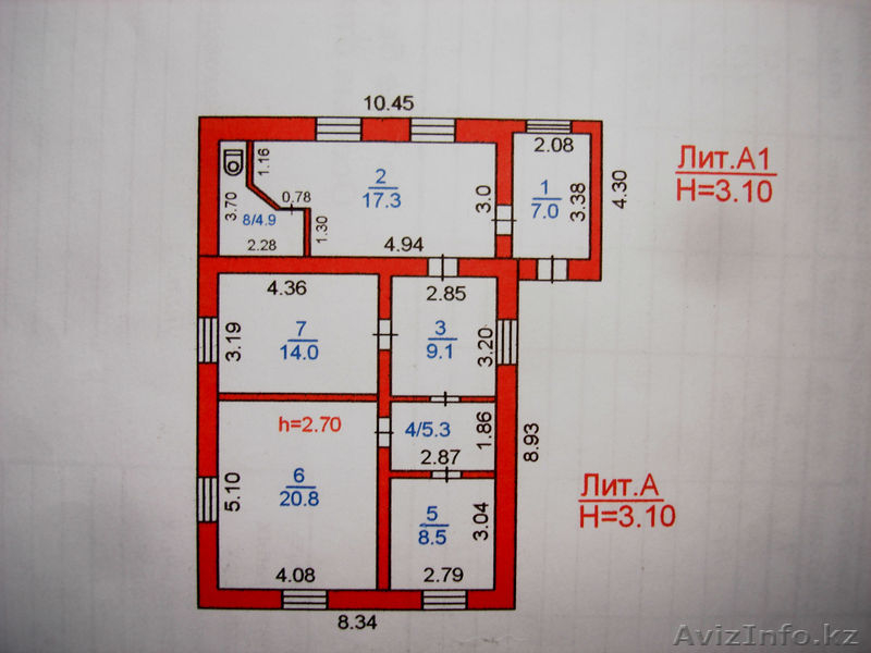 Большой добротный 4-х ком дом. Авторынок(Аэропорт).ул. Бензинная - Изображение #7, Объявление #1125116
