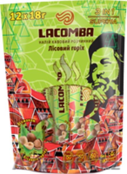 Напиток кофейный раствор.Lacomba Superia 3*1/пак.(стик12*18г) - Изображение #2, Объявление #1134180