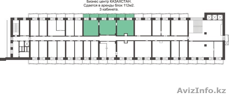 Сдается блок из 3-х кабинетов в центре Караганды - Изображение #2, Объявление #1150691