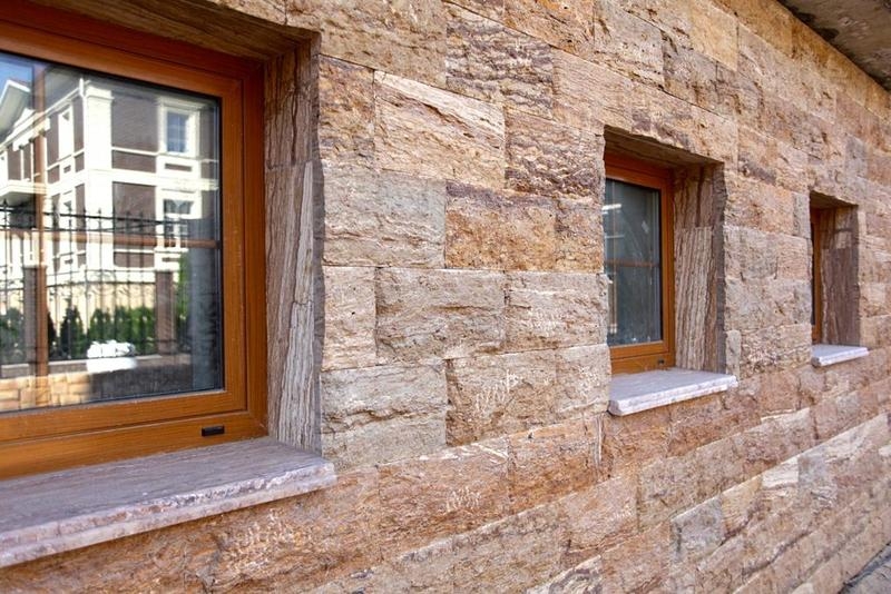 Облицовка фасадов травертином, гранитом, мрамором от ТОО "УютСтройКараганда" - Изображение #4, Объявление #1653986