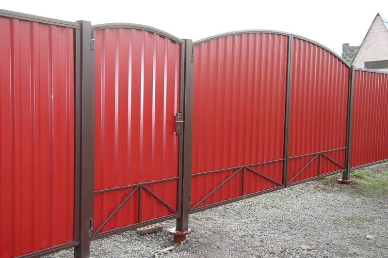 Монтаж забора из профлиста от ТОО "УютСтройКараганда" - Изображение #3, Объявление #1653787